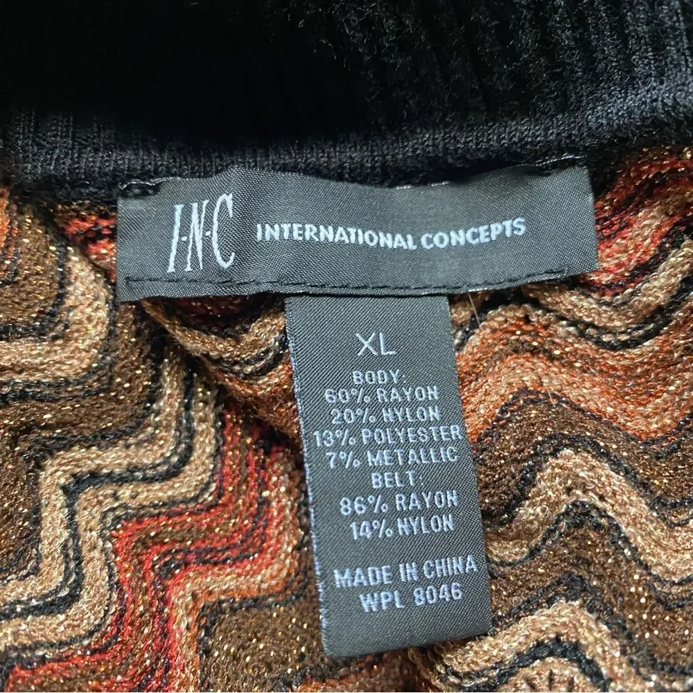 New INC Iris Apfel X Macy’s Collaboration Metallic Dress Size XL - Picture 6 of 8